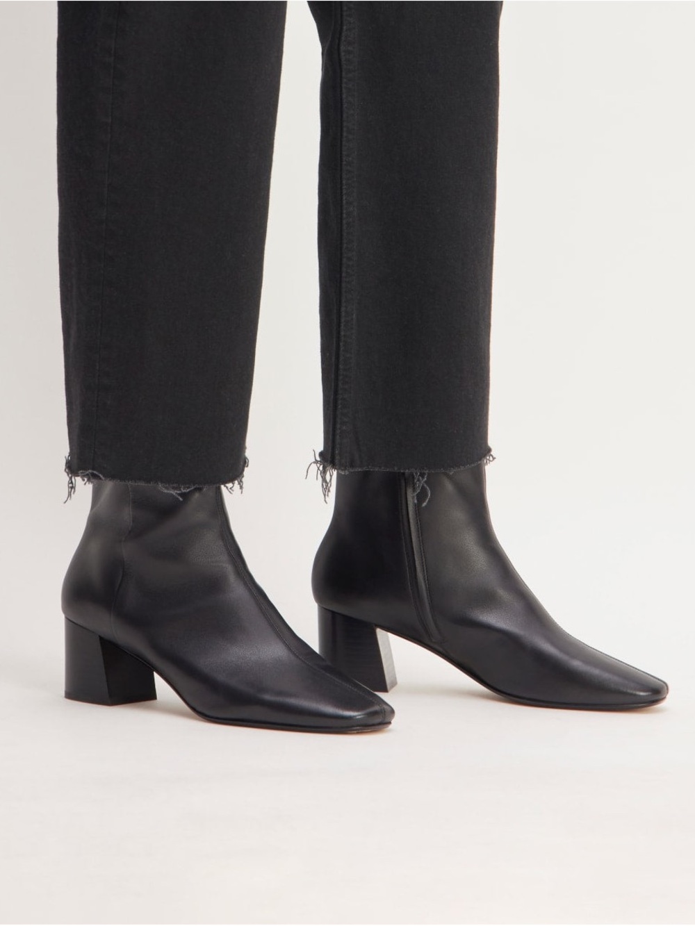 Everlane Day Boot in Black Leather Size 8